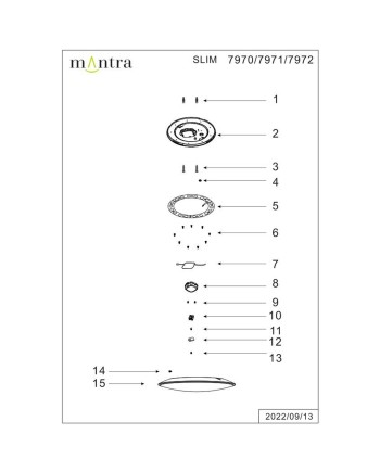SLIM * PLAFÓN LED 25 CM - 5000K - BLANCO